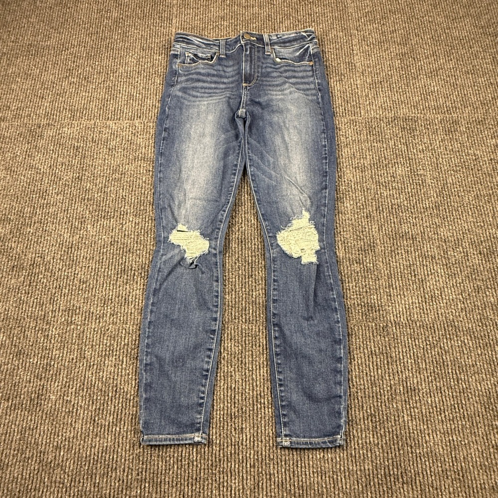 Paige Jeans Womens Size 27 Verdugo Ankle Jagna Destructed Skinny Blue Distressed